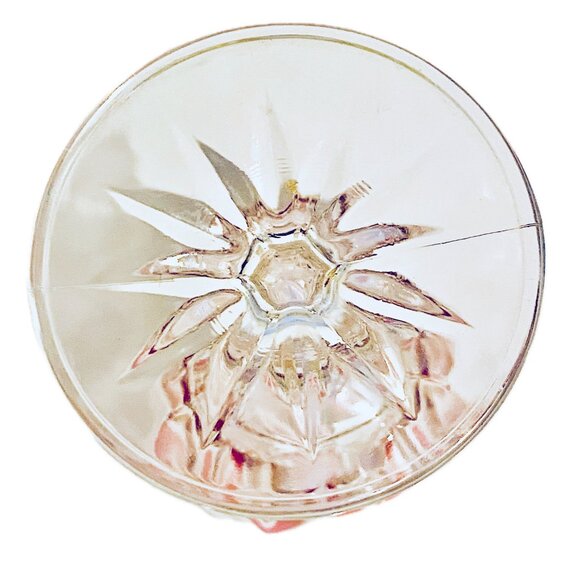 Vintage VMC Reims French Harlequin Crystal Wine Glasses Set of 3, 1 Red 2 Yellow - Picture 6 of 13